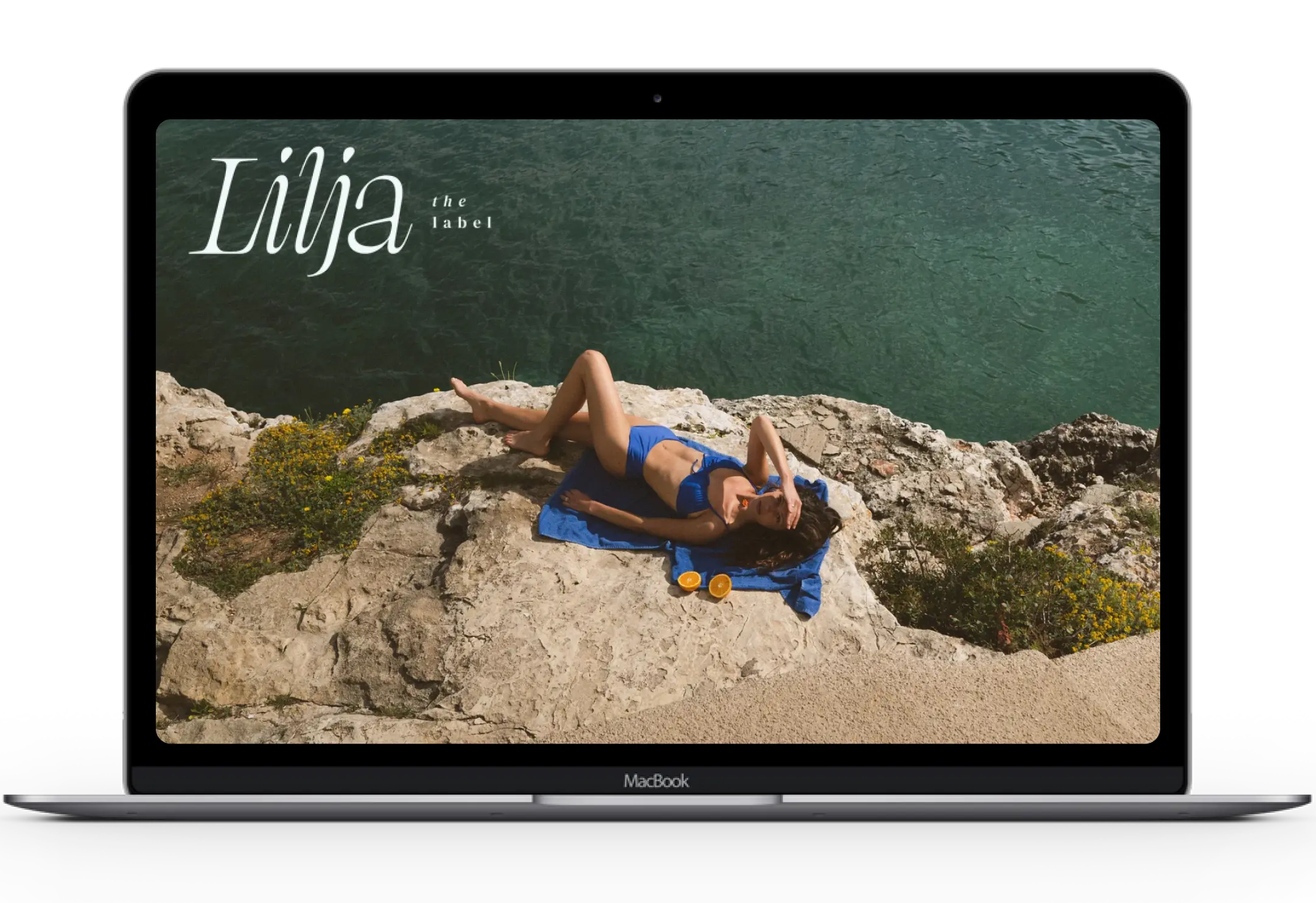 Lilja the Label on laptop